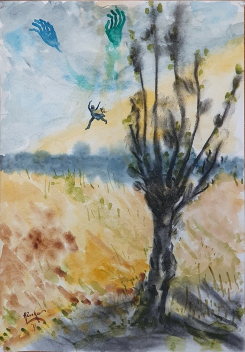 Ikaros - Water Colors (49x34cm, 1987)