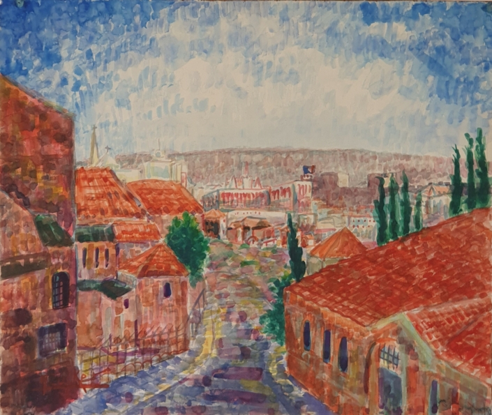Cityscape - Water Colors (60x70cm)
