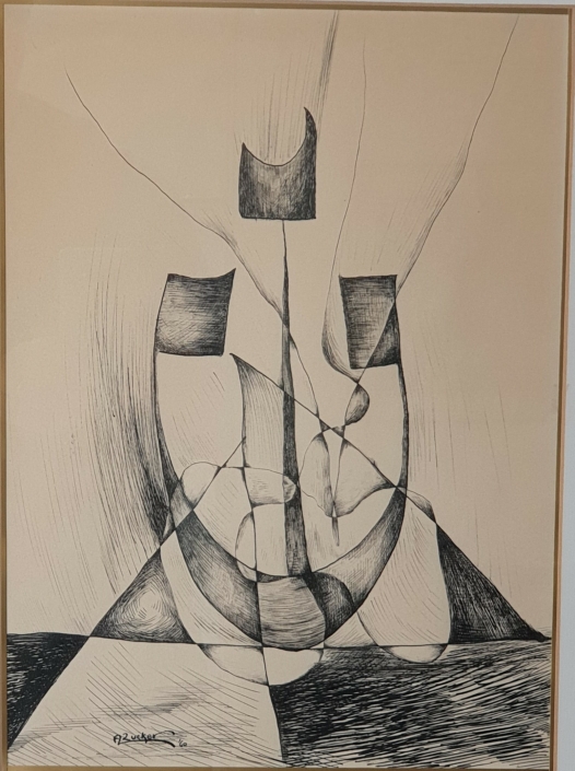 Mezuza - Black Ink (36x25cm, 1960)
