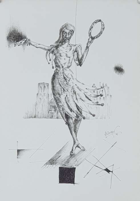 Dancer - Black Ink (30x21cm, 1991)
