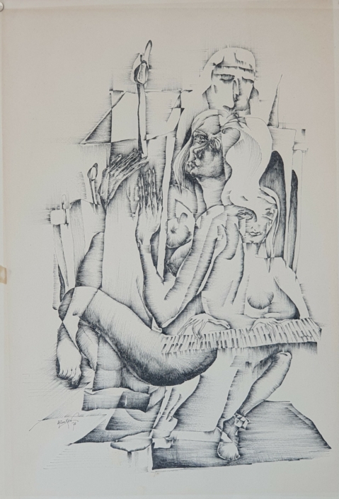 Untitled - Black Ink (40x28cm, 1976)