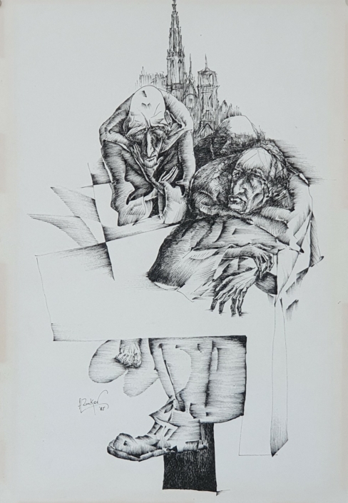 Untitled - Black Ink (35x24cm, 1985)