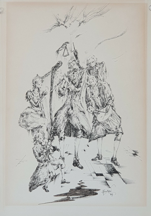 Chamber Orchestra - Black Ink (30x21cm, 1987)