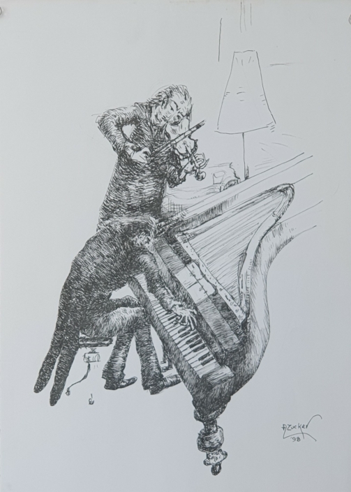 Duo - Black Ink (35x25cm, 1998)