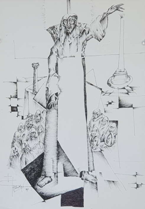 Moses - Black Ink (31x21cm, 1987)