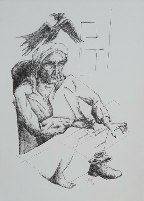 Scribe - Black Ink (34x25cm, 1992)