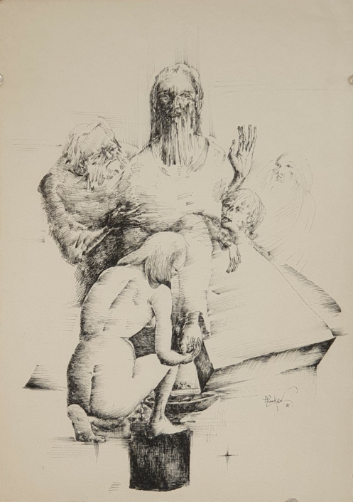 Untitled - Black Ink (35x25cm, 1981)