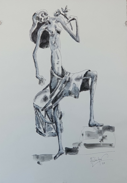 Untitled - Black Ink (34x24cm, 1995)