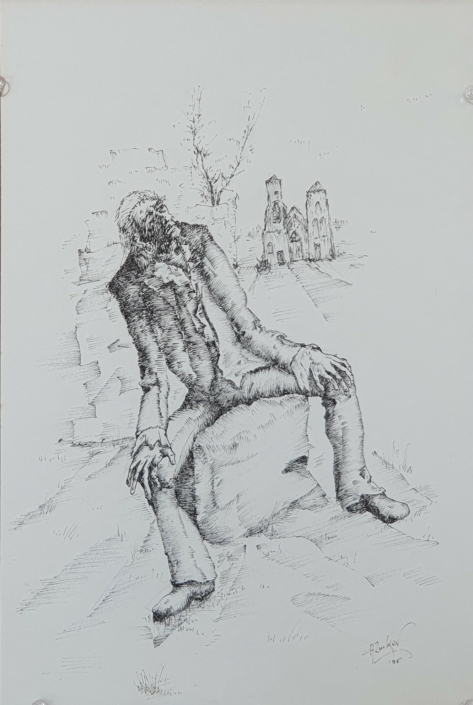 Untitled - Black Ink (34x23cm, 1995)