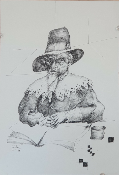 Untitled - Black Ink (35x24cm, 1995)