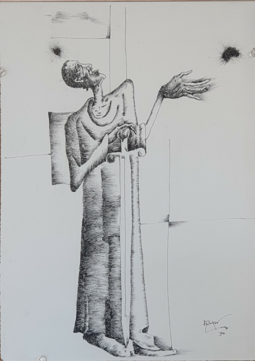 Untitled - Black Ink (35x25cm, 1994)