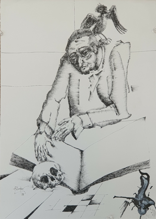 Untitled - Black Ink (35x25cm, 1992)