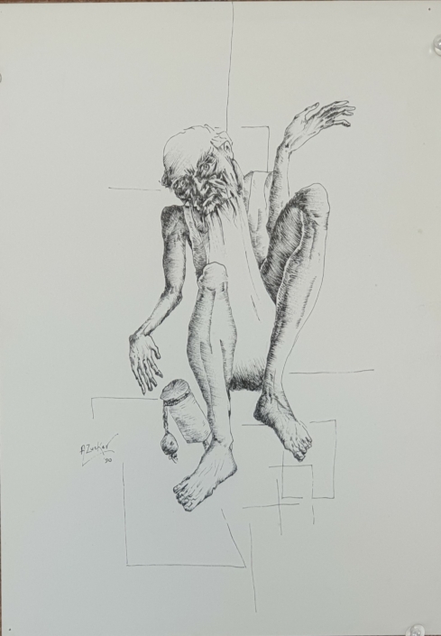 Beggar - Black Ink (30x21cm, 1990)