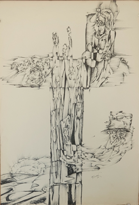 Maranos - Black Ink (40x28cm, 1974)