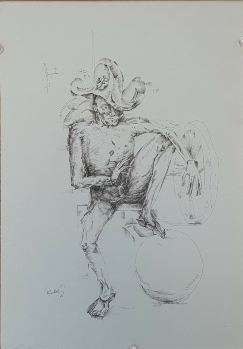 Untitled - Black Ink (32x23cm, 1973)