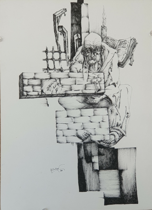 Inquisition - Black Ink (35x25cm, 1984)