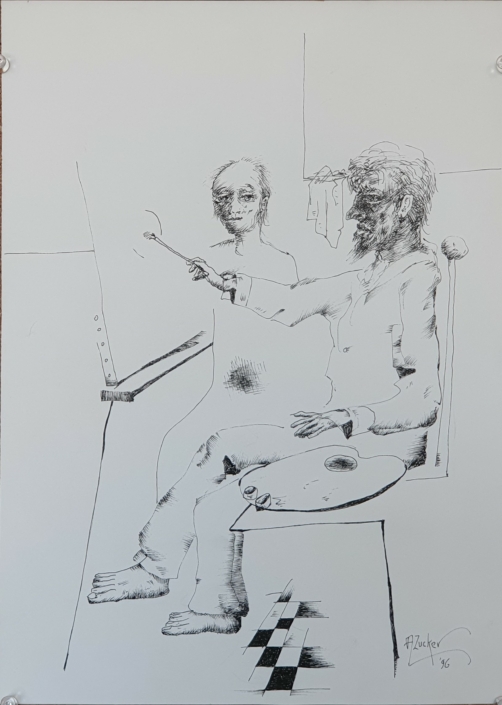 Painting  - Black Ink (35x25cm, 1996)