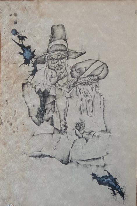 Philosophers - Black Ink (37x25cm, 1971)