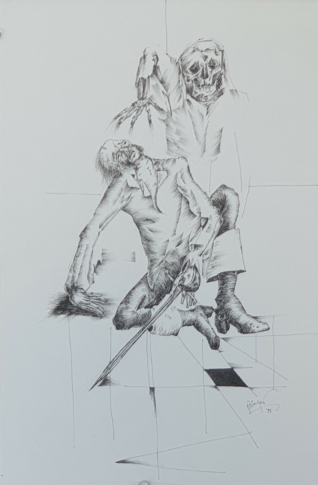 Duel - Black Ink (34x23cm, 1991)