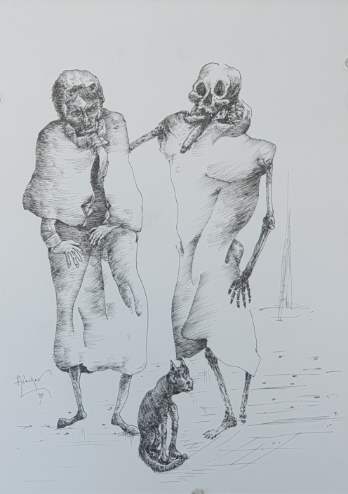 Couple - Black Ink (35x25cm, 1997)