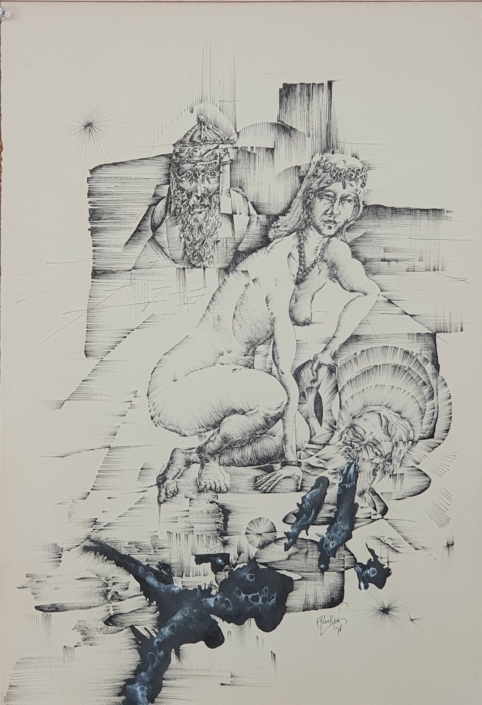 Untitled - Black Ink (40x27cm, 1978)