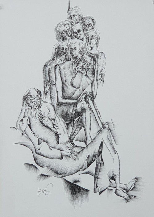 Untitled - Black Ink (34x24cm, 1986)