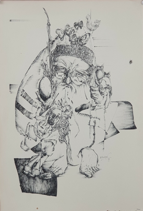 Sucot - Black Ink (40x28cm, 1977)