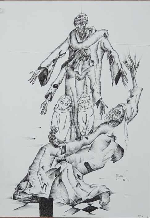 Moses - Black Ink (35x24cm, 1986)