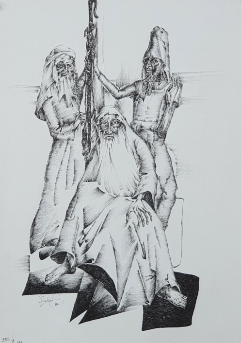 Moses - Black Ink (37x24cm, 1986)