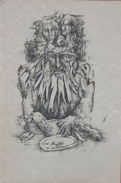 Kidush - Black Ink (37x25cm, 1974)