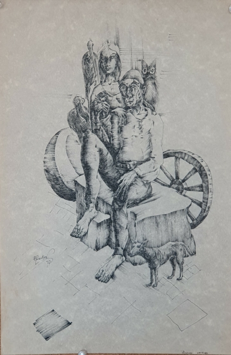 Broken Illusions - Black Ink (38x25cm, 1977)