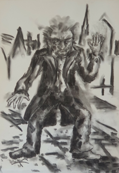 Beethoven - Charcoal / Soft Pencil (70x50cm, 1995)