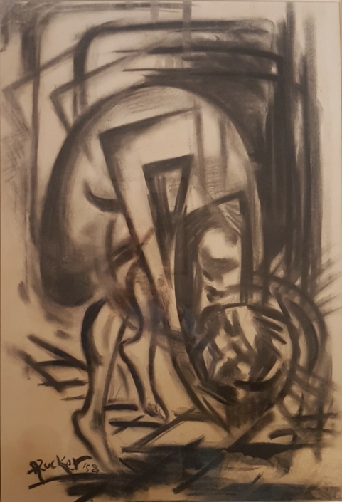 Dancers - Charcoal / Soft Pencil