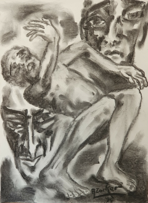 Untitled - Charcoal / Soft Pencil (47x34cm, 1994)
