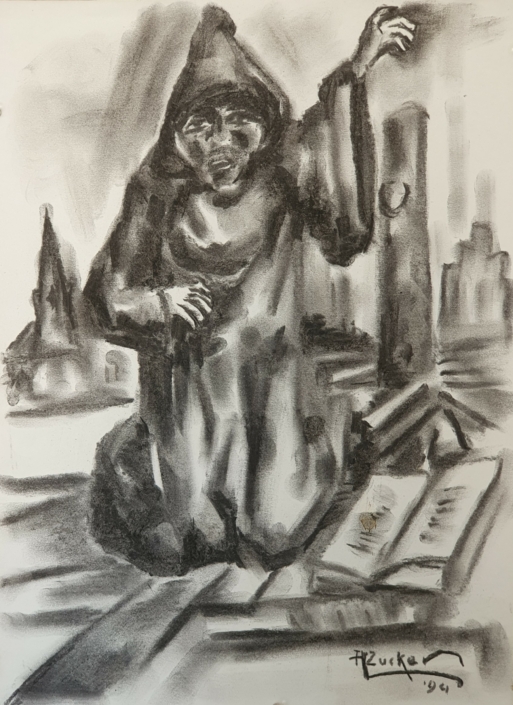 Untitled - Charcoal / Soft Pencil (47x34cm, 1994)