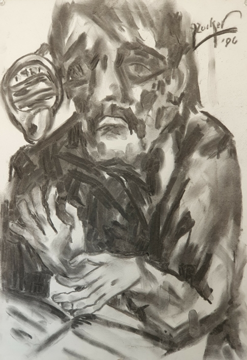 Untitled - Charcoal / Soft Pencil (50x35cm, 1996)