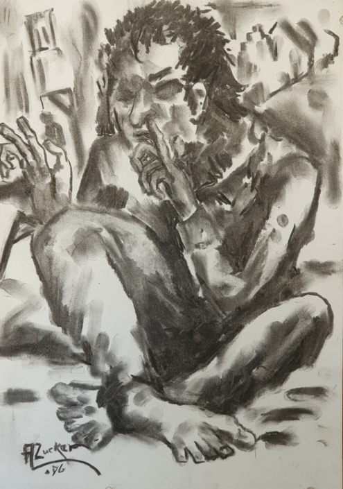 Untitled - Charcoal / Soft Pencil (49x35cm, 1996)