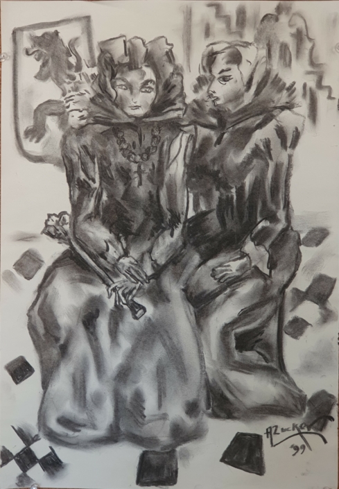 Untitled - Charcoal / Soft Pencil (49x34cm, 1999)