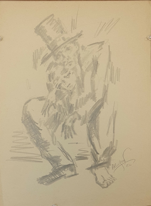 A couple - Charcoal / Soft Pencil (34x25cm, 1982)