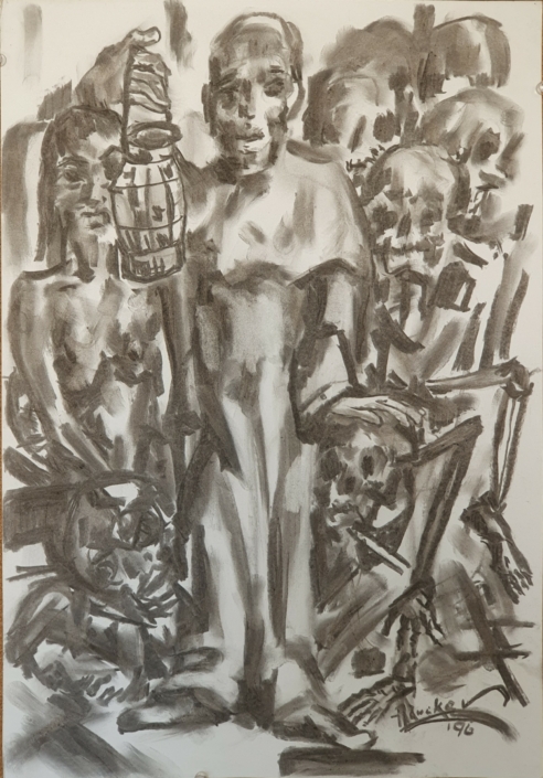 Untitled - Charcoal / Soft Pencil (50x34cm, 1996)