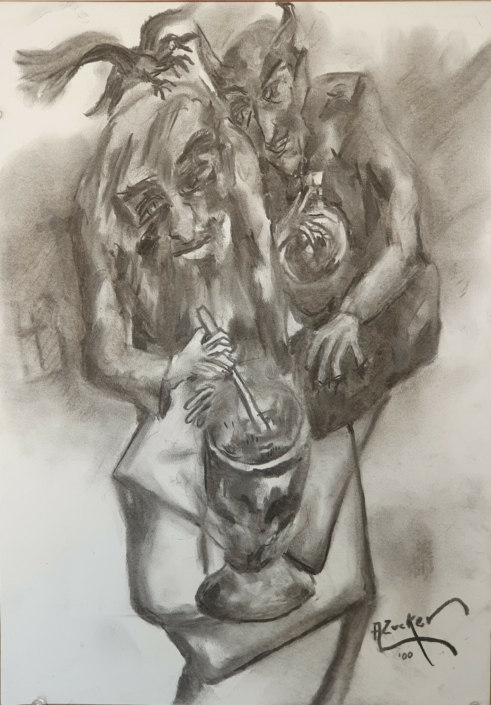 Lucifer - Charcoal / Soft Pencil (49x35cm, 2000)