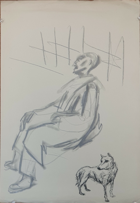 Preliminary sketch  - Charcoal / Soft Pencil (38x28cm)