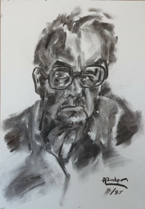 Autoportrait (September 1995) - Charcoal / Soft Pencil (50x35cm, 1995)