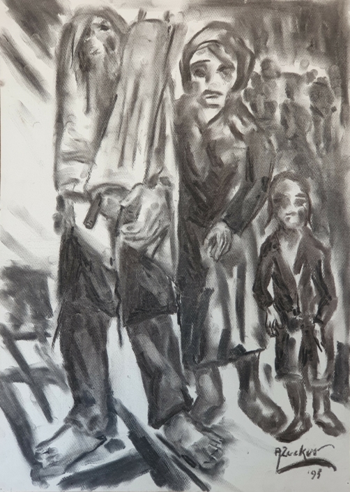 The lost generation - Charcoal / Soft Pencil (70x50cm, 1995)