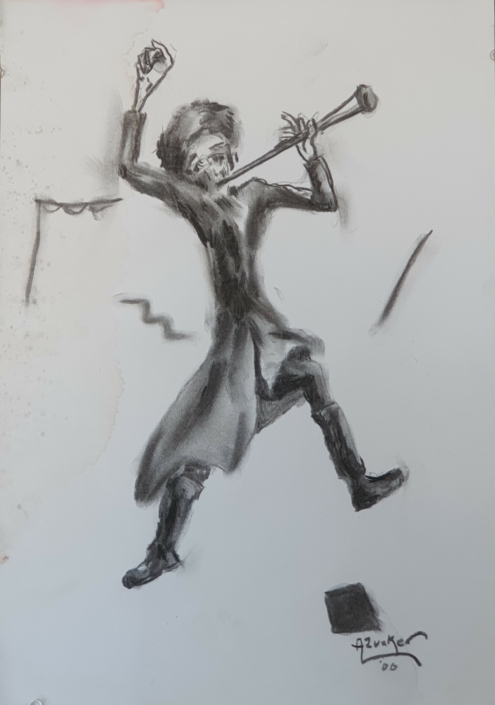 Kleyzmer - Charcoal / Soft Pencil (50x34cm, 2000)