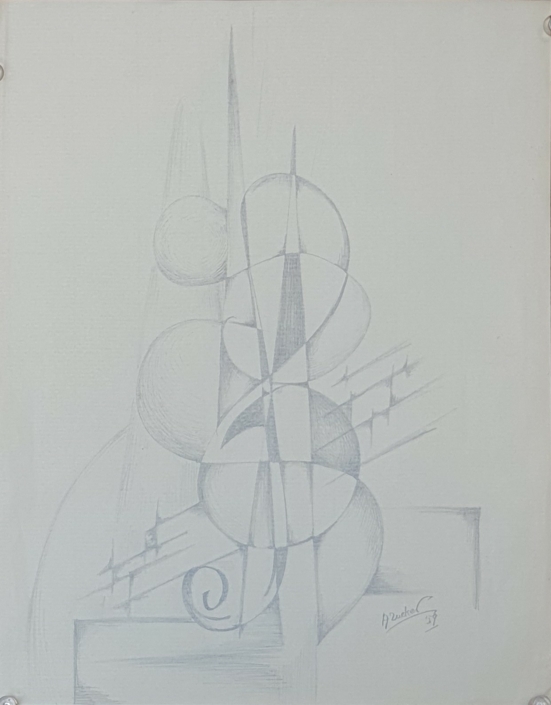 Untitled - Charcoal / Soft Pencil (27x22cm, 1959)