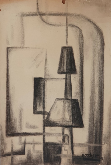Untitled - Charcoal / Soft Pencil (78x60cm, 1958)