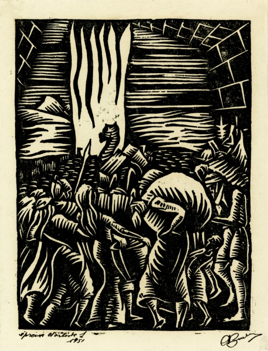 בצאת ישראל ממצרים - Wood Engravings (1951)