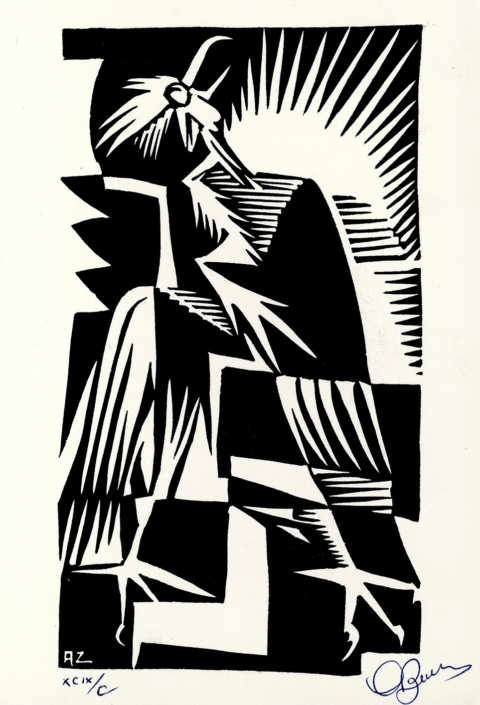 Greetings for Rosh Hashana - Wood Engravings