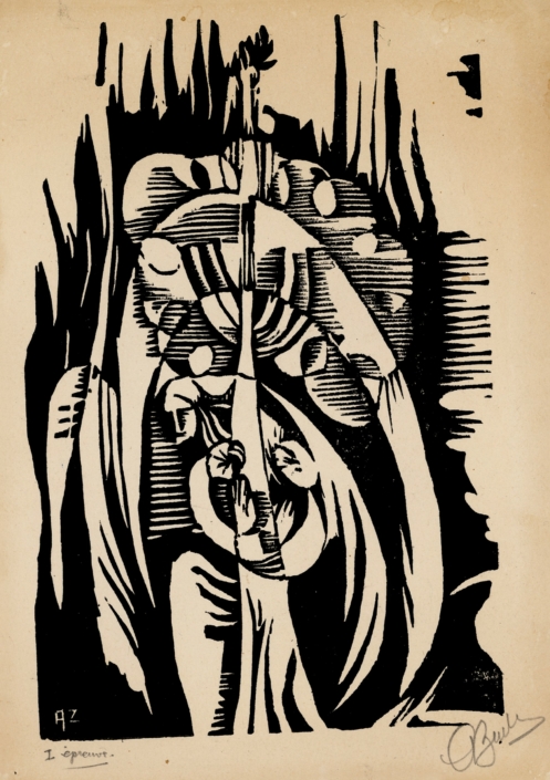 Greetings for Rosh Hashana - Wood Engravings